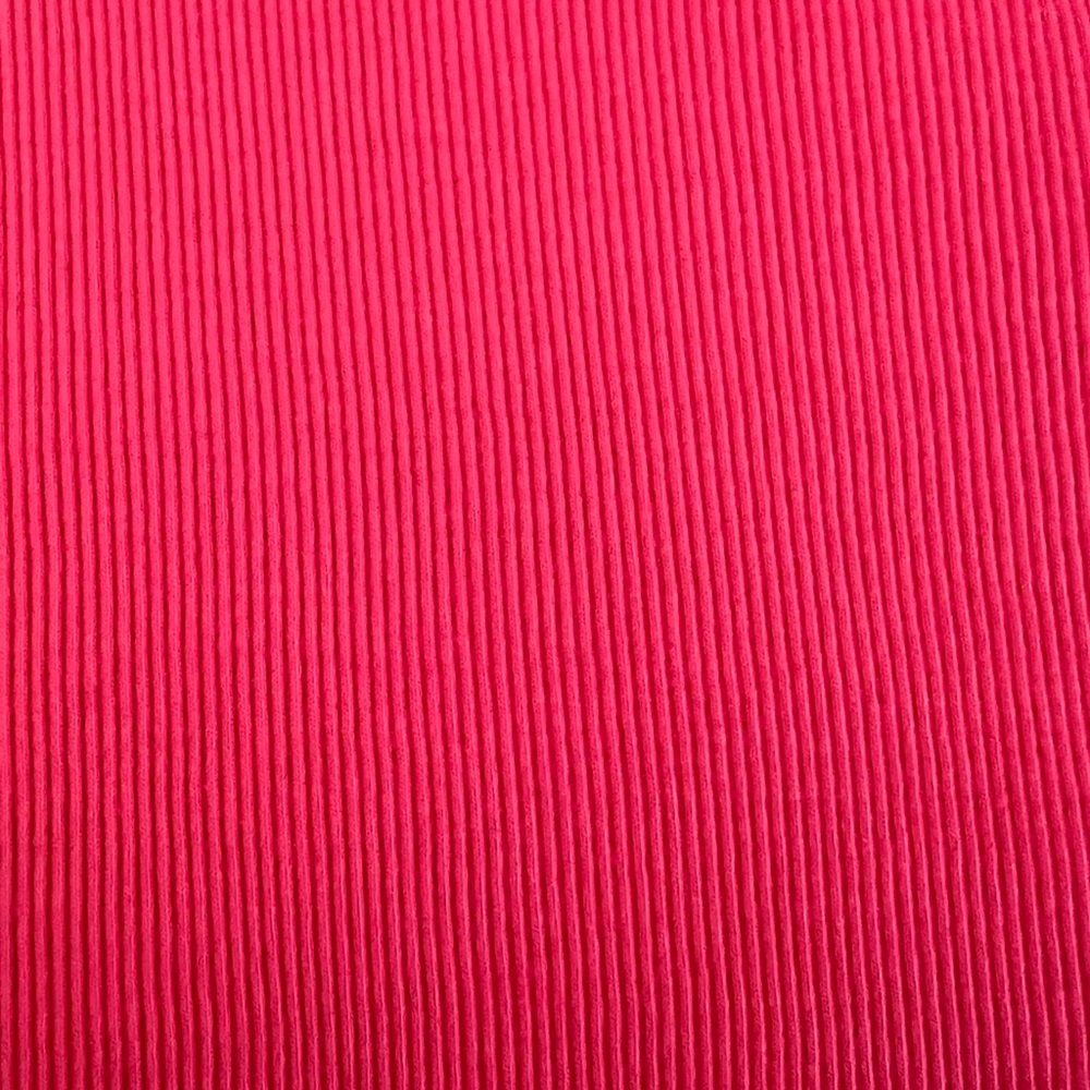 State Ribbed Pink Puff Sleeve Top - Picture 2 of 7